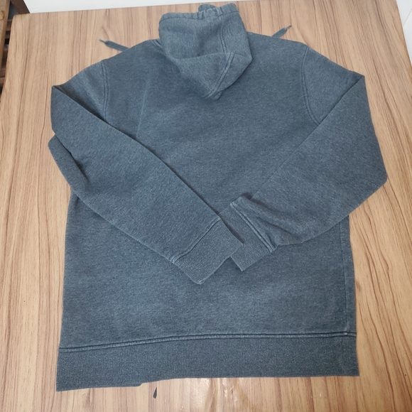 Oakley Mens Hoodie Medium Dark Gray Spell Out Logo Hooded Sweatshirt Drawstring - Picture 9 of 9